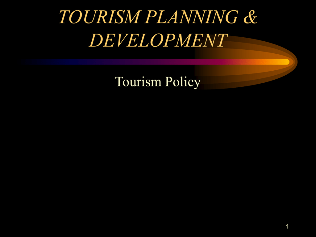 tourism policy articles