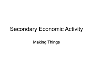 18. Secondary Economic Activity
