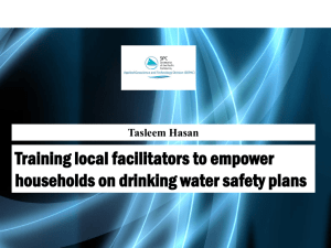 Tasleem Hasan Training local facilitators to empower households