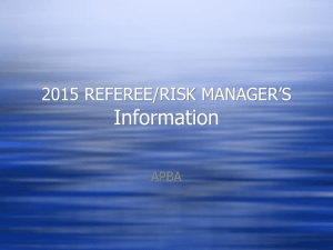 2015 ASSISTANT RISK MANAGEMENT PRESENTATION