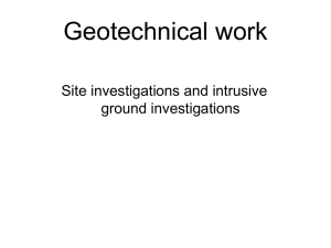 Geotechnical work