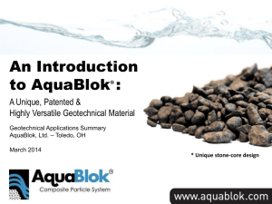 AquaBlok Geotechnical Introduction