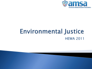 2011 Environmental Justice