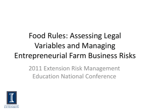 Food Rules - National Ag Risk Education Library