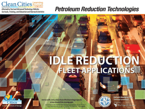 Idle Reduction in Fleets
