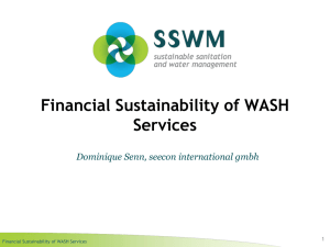 Financial Sustainability of WASH Services