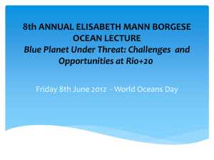 introductory presentation - International Ocean Institute