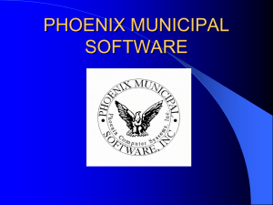 TAXMAN MUNCIPAL SOFTWARE - Phoenix Computer Systems Home