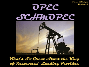 new OPEC presentation