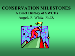 A Brief History of SWCDs - Virginia Association of Soil and Water