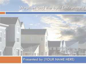 Weather and the Built Environment