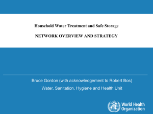 Household Water Treatment and Safe Storage: Network Overview
