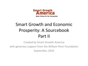 Economic Benefits of Smart Growth