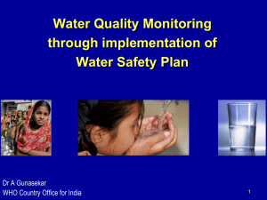 Water Quality Monitoring Through Implementation of Water Safety Plan