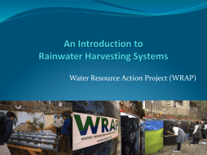 Cost - Water Resources Action Project