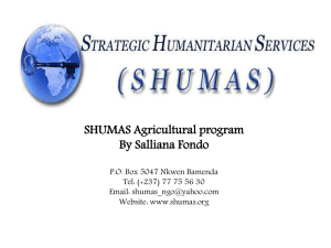 SHUMAS & Agriculture