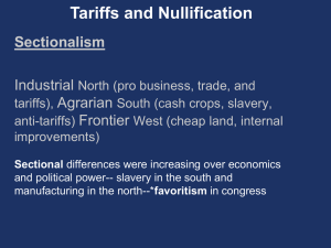 Tariffs and Nullification