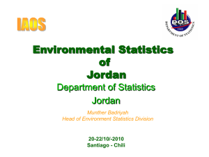 Environmental Statistics Jordan