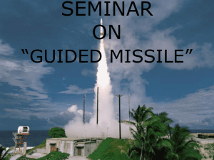SEMINAR ON “GUIDED MISSILE”