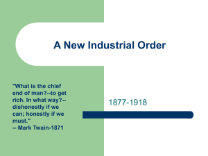 A New Industrial Order