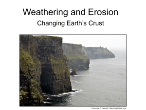 Waethering and Erosion