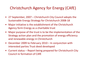 Christchurch Agency for Energy (CAfE)