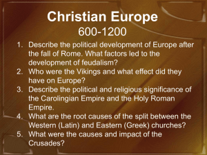 Christian Europe 600-1200