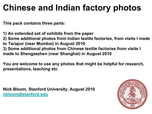 Factory photos from China and India