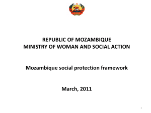 Mozambique social protection framework