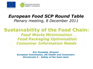 Eric Poudelet`s presentation - European Food SCP Roundtable
