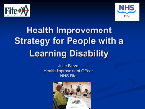 Health Improvement Strategy for People with a Learning Disability