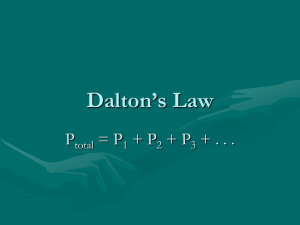 Dalton`s Law