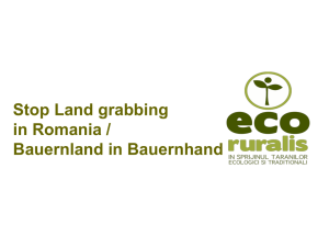 Landgrabbing in Romania