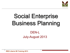 IREX-SED-Business-Plan-Training