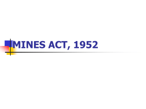 MINES ACT, 1952