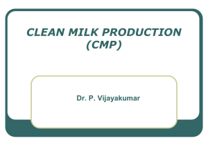 CLEAN MILK PRODUCTION (CMP)
