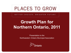 Implementation - Northwestern Ontario Municipal Association