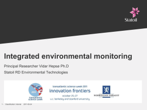 Integrated Environmental Monitoring-science week