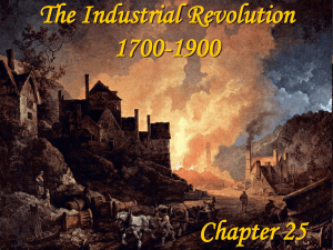 The Industrial Revolution 1700-1900