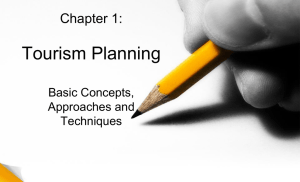 Chapter 1 Tourism Planning