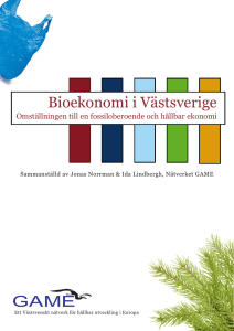 Bioekonomi i Västsverige - Göteborg Action for Management of the