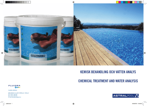 kemisk behandling och vatten analys chemical treatment