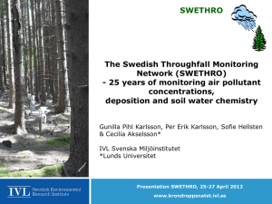 The Swedish Throughfall Monitoring Network (SWETHRO)