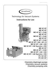 Chemistry Diaphragm Pumps / Vacuum Systems NT