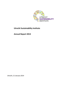 Download USI Annual Report 2013 - Utrecht Sustainability Institute