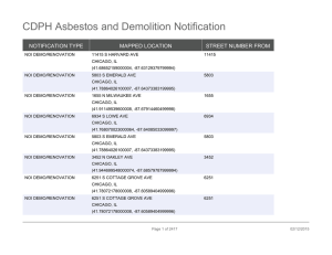 CDPH Asbestos and Demolition Notification