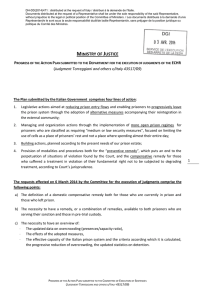 Progress of Action Plan Submitted to the Department for