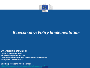 Bioeconomy: Policy Implementation