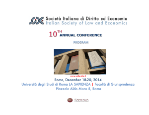Roma, December 18-20, 2014 Università degli Studi di Roma LA