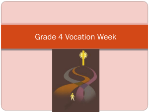 Grade 4 Vocation Week
